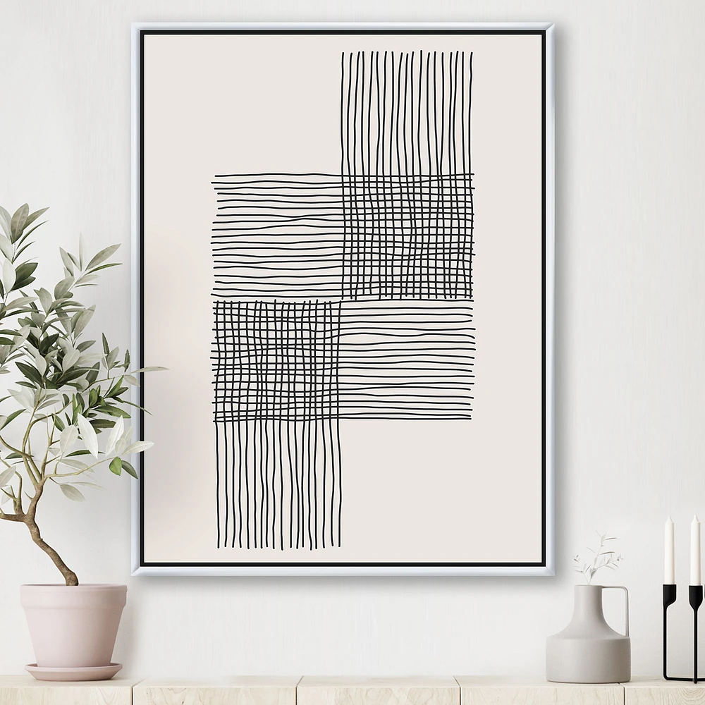 Minimal Geometric Compostions of Elementary Forms XIX  Wall Art