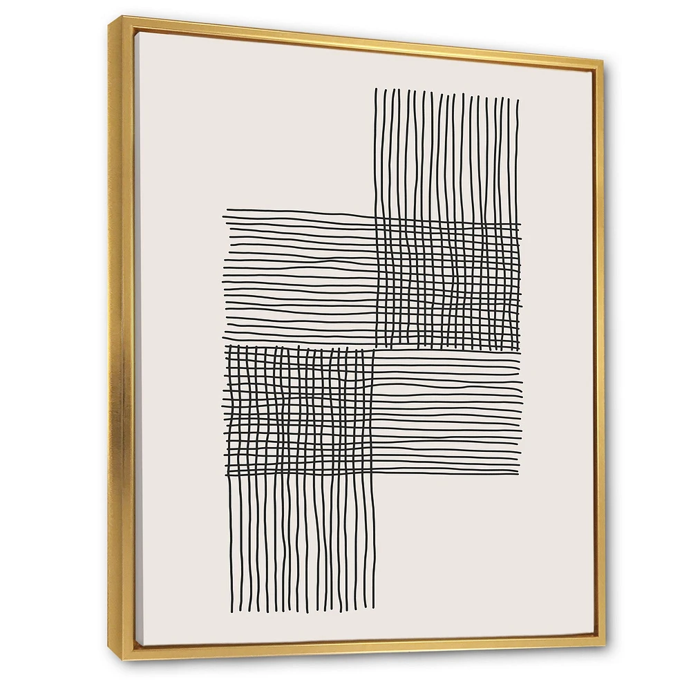 Minimal Geometric Compostions of Elementary Forms XIX  Wall Art
