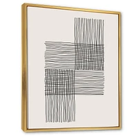 Minimal Geometric Compostions of Elementary Forms XIX  Wall Art