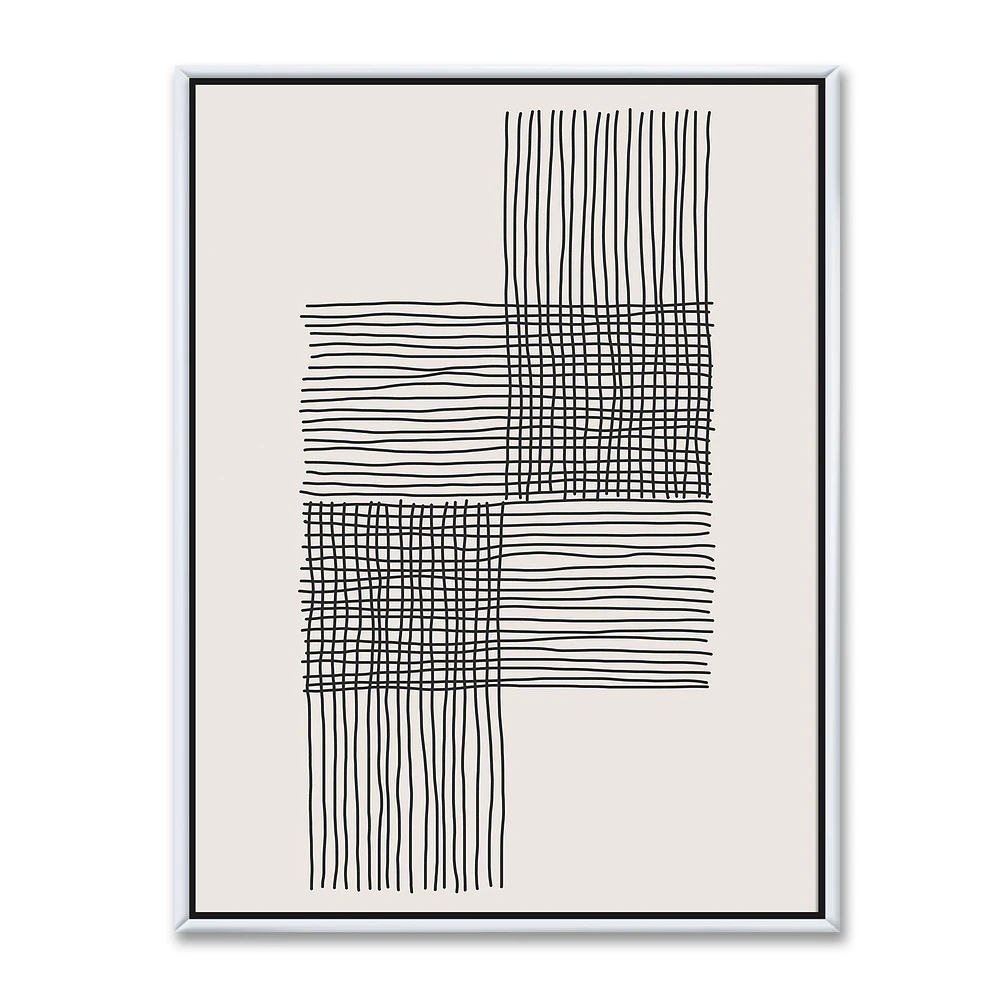 Minimal Geometric Compostions of Elementary Forms XIX  Wall Art