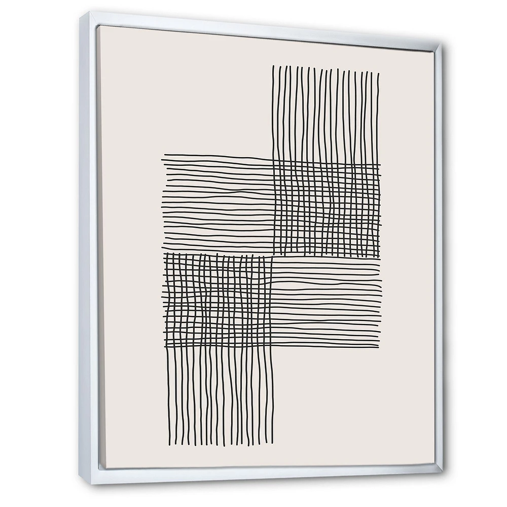 Minimal Geometric Compostions of Elementary Forms XIX  Wall Art
