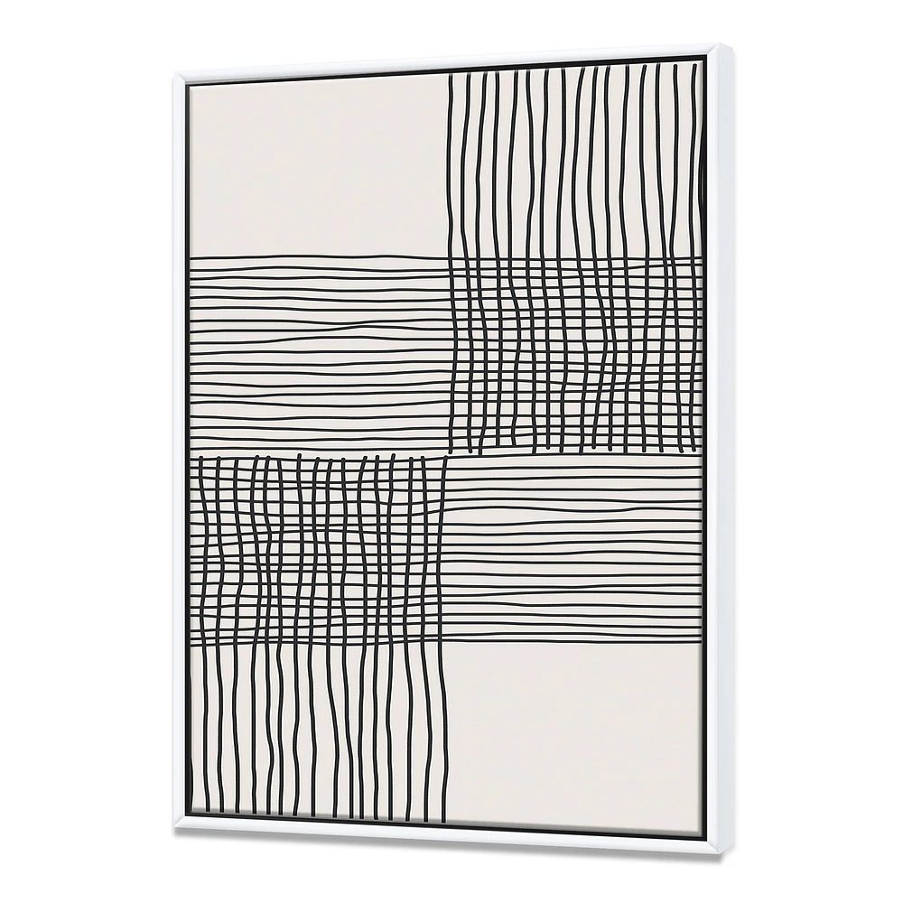 Minimal Geometric Compostions of Elementary Forms XIX  Wall Art