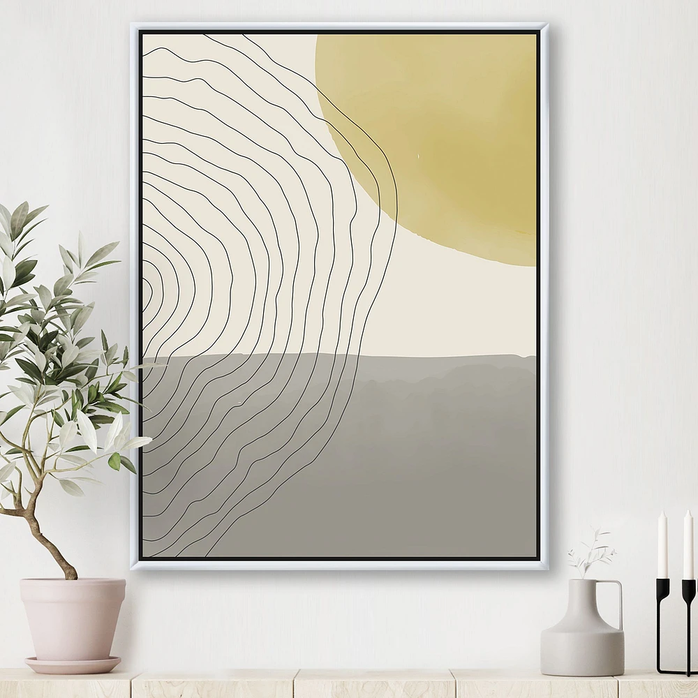 Minimal Geometric Compostions of Elementary Forms XXXIV  Wall Art