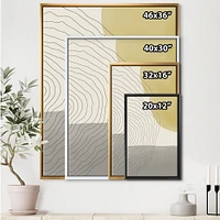 Minimal Geometric Compostions of Elementary Forms XXXIV  Wall Art