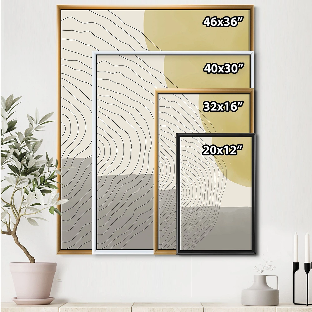 Minimal Geometric Compostions of Elementary Forms XXXIV  Wall Art