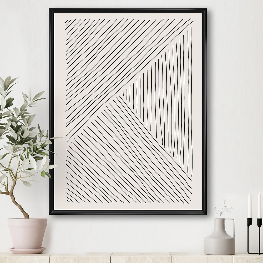Minimal Geometrical Lines II  Wall Art