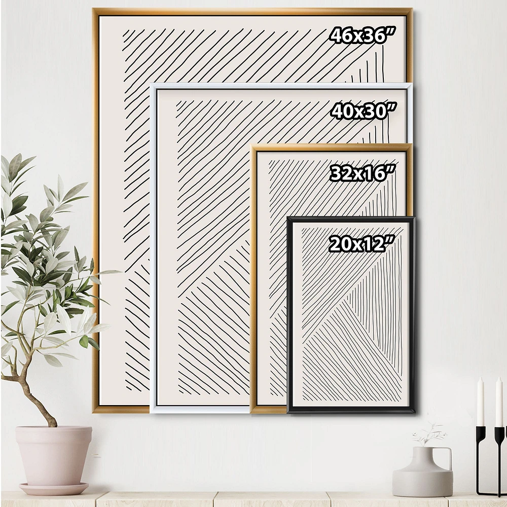 Minimal Geometrical Lines II  Wall Art