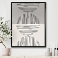 Minimal Geometric Lines and Circle IX  Wall Art