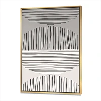 Minimal Geometric Lines and Circle IX  Wall Art