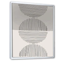 Minimal Geometric Lines and Circle IX  Wall Art