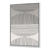 Minimal Geometric Lines and Circle IX  Wall Art