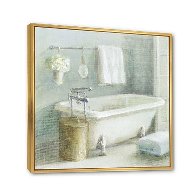 Pastel Bath I Canvas Wall Art