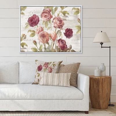 French Roses I Canvas Wall Art