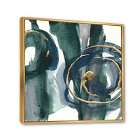 Indigo and Gold III  Canvas Wall Art Print