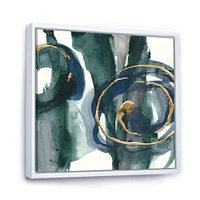 Indigo and Gold III  Canvas Wall Art Print