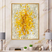 Glam Yellow Explosion Blocks  Canvas