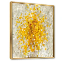 Glam Yellow Explosion Blocks  Canvas