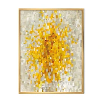 Glam Yellow Explosion Blocks  Canvas