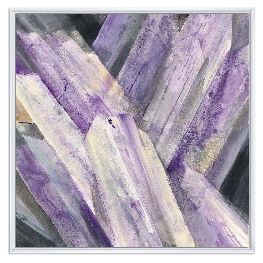 Geometric Purple Glacier  Wall Art