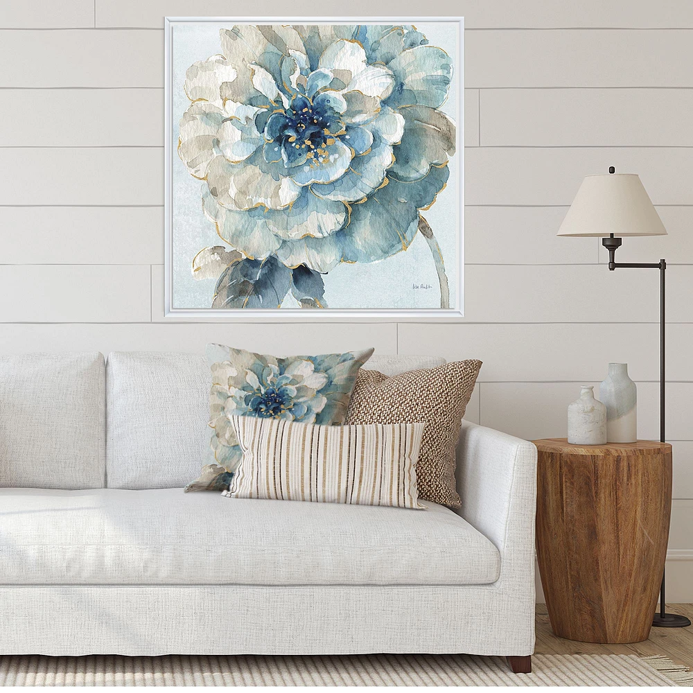 Indigold Watercolour Flower II  Canvas Wall Art Print