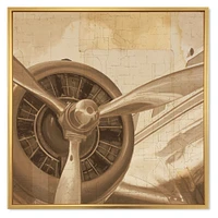 Retro Airplanes Sepia  Wall Art
