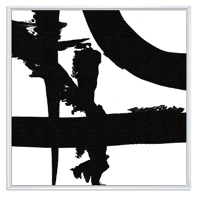 Black and White Crossing Paths I Canvas