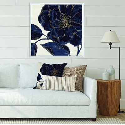 Dark Rose Gilded Gold  Canvas Wall Art Print