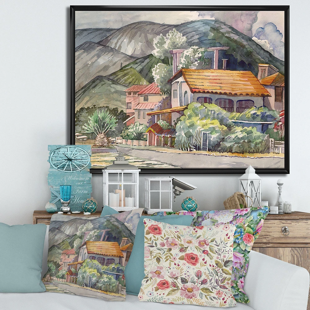 Greek Landscape off The Coast of Aegean Sea  Wall Art
