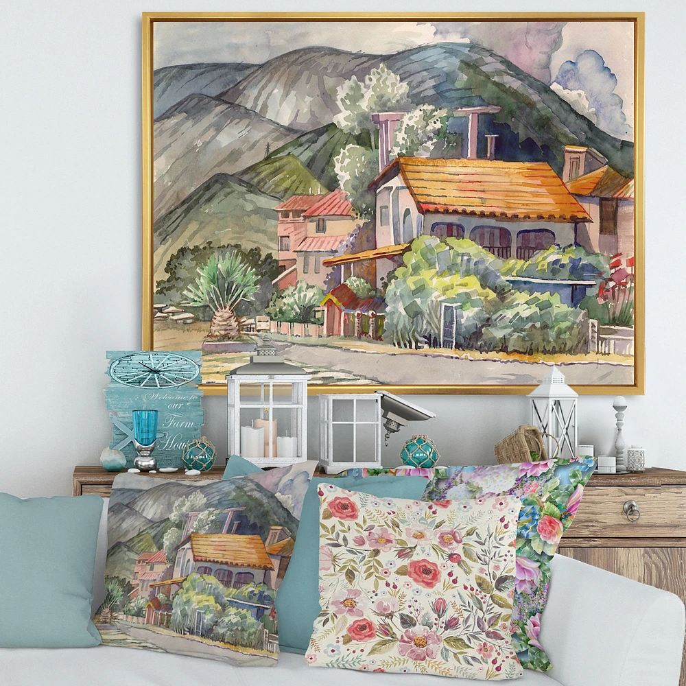 Greek Landscape off The Coast of Aegean Sea  Wall Art
