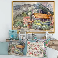 Greek Landscape off The Coast of Aegean Sea  Wall Art