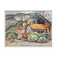 Greek Landscape off The Coast of Aegean Sea  Wall Art
