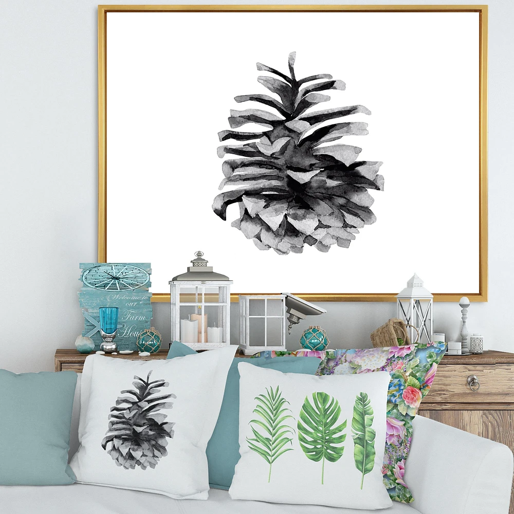 Conifer Cone Monochrome Wall Art