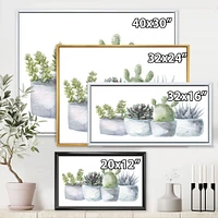 Cactus and Succulent House Plants I  Wall Art