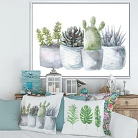Cactus and Succulent House Plants I  Wall Art