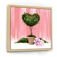 Toile « Heart Shaped Valentine House Plant »
