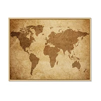 Ancient Map of The World V Canvas Wall Art