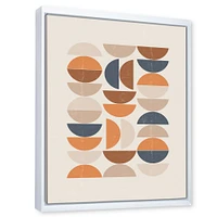 Abstract Sun and Moon S Blue Orange  Wall Art