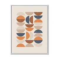 Abstract Sun and Moon S Blue Orange  Wall Art