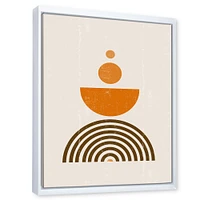 Abstract Rainbow Sun and Moon Earth Tones V  Wall Art