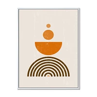 Abstract Rainbow Sun and Moon Earth Tones V  Wall Art