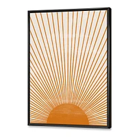 Orange Sun Print III  Wall Art