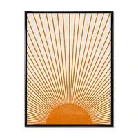 Orange Sun Print III  Wall Art