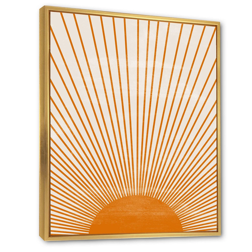 Orange Sun Print III  Wall Art