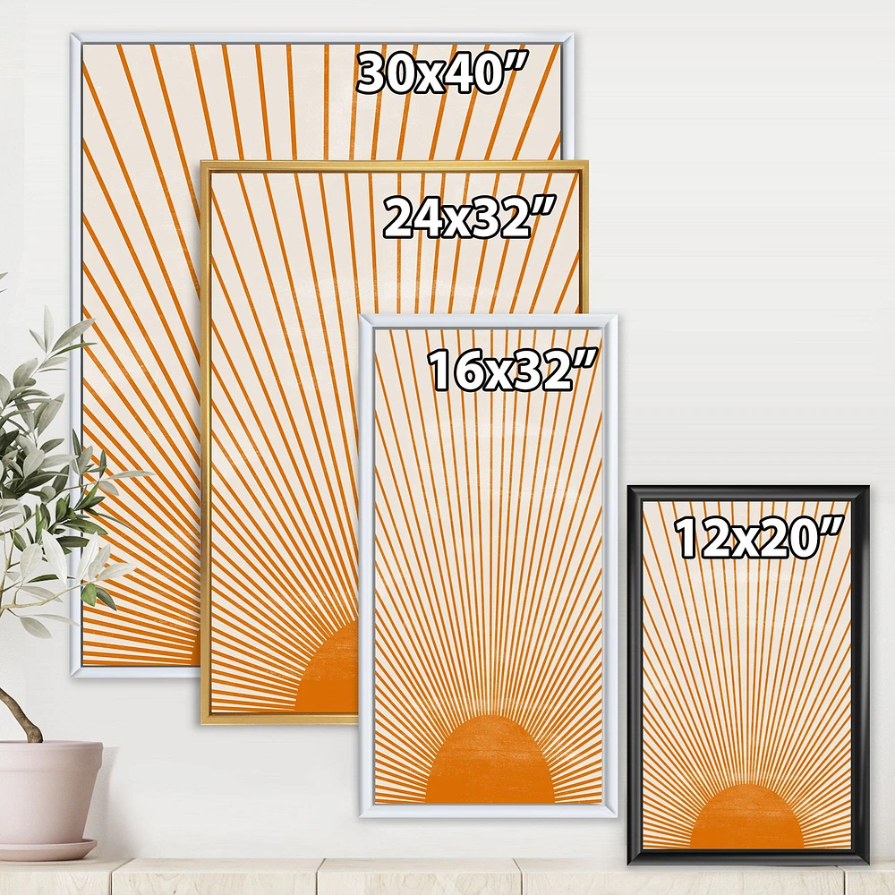 Orange Sun Print III  Wall Art
