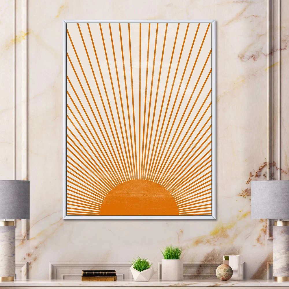 Orange Sun Print III  Wall Art