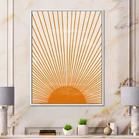 Orange Sun Print III  Wall Art