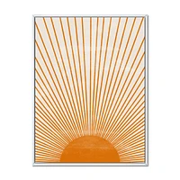 Orange Sun Print III  Wall Art