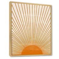 Orange Sun Print III  Wall Art