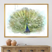 Toile « Peacock Bird »
