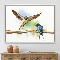 Two Barn Swallows Birds  Wall Art